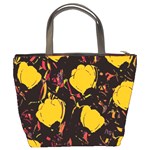 Yellow roses  Bucket Bags Back