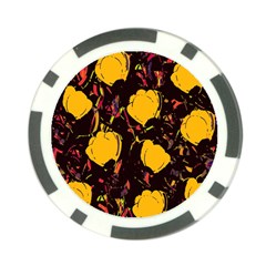 Yellow Roses  Poker Chip Card Guards (10 Pack)  by Valentinaart