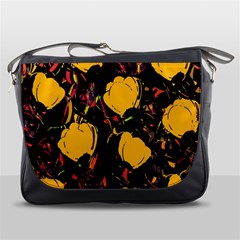 Yellow Roses  Messenger Bags by Valentinaart