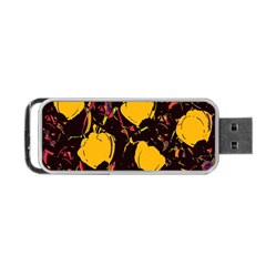 Yellow Roses  Portable Usb Flash (two Sides) by Valentinaart