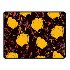 Yellow Roses  Double Sided Fleece Blanket (small)  by Valentinaart