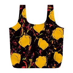 Yellow Roses  Full Print Recycle Bags (l)  by Valentinaart