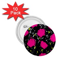 Pink roses  1.75  Buttons (10 pack)