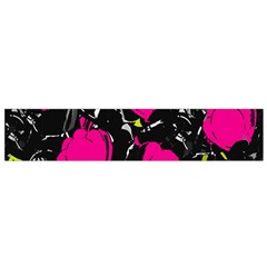 Pink roses  Flano Scarf (Small)