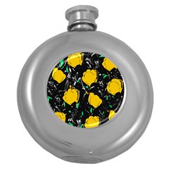 Yellow Roses 2 Round Hip Flask (5 Oz)