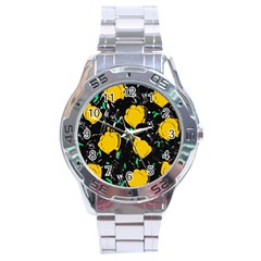 Yellow Roses 2 Stainless Steel Analogue Watch