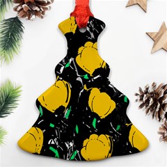 Yellow Roses 2 Ornament (christmas Tree) by Valentinaart