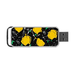 Yellow Roses 2 Portable Usb Flash (two Sides) by Valentinaart