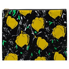 Yellow Roses 2 Cosmetic Bag (xxxl)  by Valentinaart