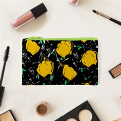 Yellow Roses 2 Cosmetic Bag (xs) by Valentinaart