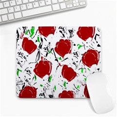 Red Roses 2 Large Mousepads by Valentinaart