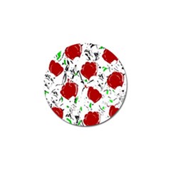 Red Roses 2 Golf Ball Marker