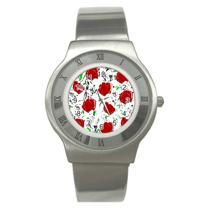 Red roses 2 Stainless Steel Watch