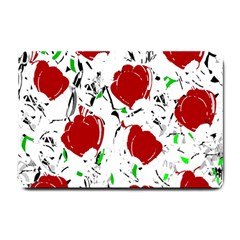 Red Roses 2 Small Doormat 