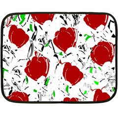 Red Roses 2 Fleece Blanket (mini)