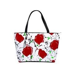 Red Roses 2 Shoulder Handbags by Valentinaart