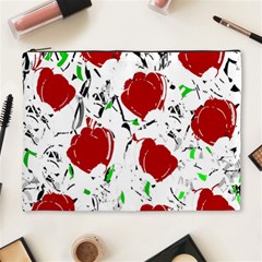 Red Roses 2 Cosmetic Bag (xl) by Valentinaart