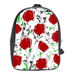 Red Roses 2 School Bags(large) 