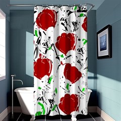 Red Roses 2 Shower Curtain 36  X 72  (stall)  by Valentinaart