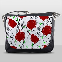 Red Roses 2 Messenger Bags by Valentinaart