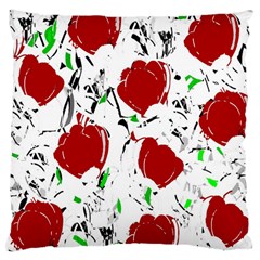 Red Roses 2 Large Cushion Case (one Side)