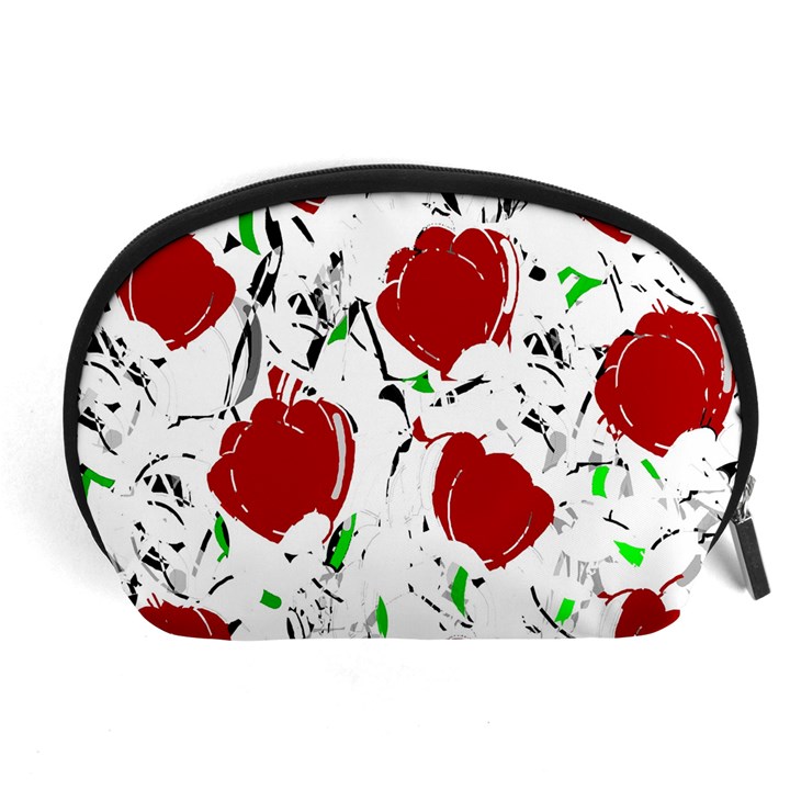 Red roses 2 Accessory Pouches (Large) 