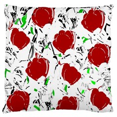 Red Roses 2 Large Flano Cushion Case (two Sides)