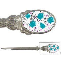 Cyan Roses Letter Openers