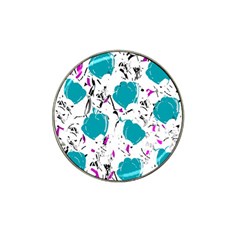 Cyan Roses Hat Clip Ball Marker (4 Pack)