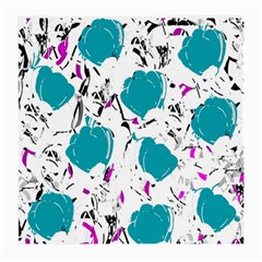 Cyan Roses Medium Glasses Cloth (2-side)