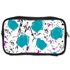 Cyan Roses Toiletries Bags