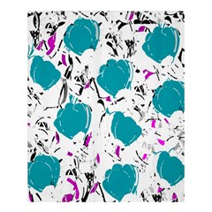 Cyan Roses Shower Curtain 60  X 72  (medium)  by Valentinaart