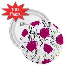 Magenta Roses 2 25  Buttons (100 Pack) 