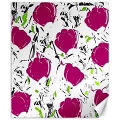 Magenta Roses Canvas 8  X 10 