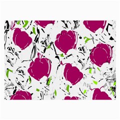 Magenta Roses Large Glasses Cloth