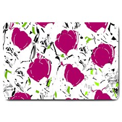 Magenta Roses Large Doormat 