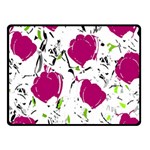 Magenta roses Fleece Blanket (Small) 50 x40  Blanket Front