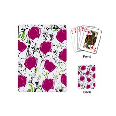 Magenta Roses Playing Cards (mini) 