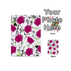 Magenta Roses Playing Cards 54 (mini) 