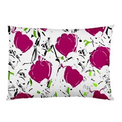 Magenta Roses Pillow Case (two Sides)