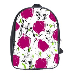 Magenta Roses School Bags (xl) 