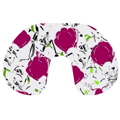 Magenta Roses Travel Neck Pillows