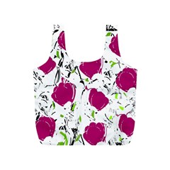 Magenta Roses Full Print Recycle Bags (s)  by Valentinaart