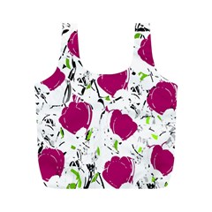 Magenta Roses Full Print Recycle Bags (m) 