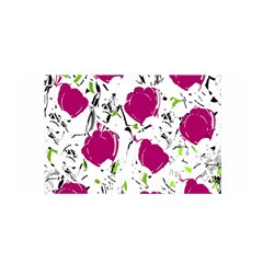 Magenta Roses Satin Wrap