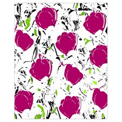 Magenta Roses Drawstring Bag (small) by Valentinaart