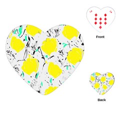 Yellow Roses 2 Playing Cards (heart) 