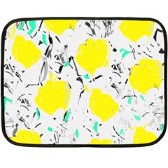 Yellow Roses 2 Double Sided Fleece Blanket (mini) 