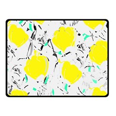 Yellow Roses 2 Fleece Blanket (small)