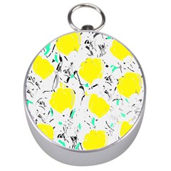 Yellow Roses 2 Silver Compasses